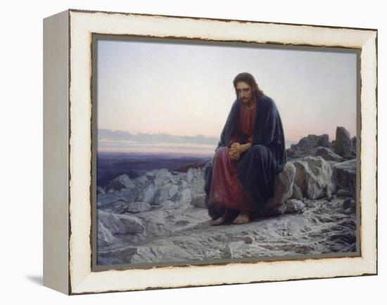 Christ in the Desert, 1872-Iwan Kramskoi-Framed Premier Image Canvas
