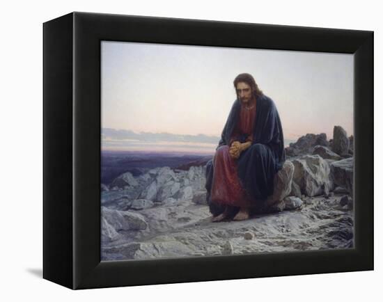 Christ in the Desert, 1872-Iwan Kramskoi-Framed Premier Image Canvas