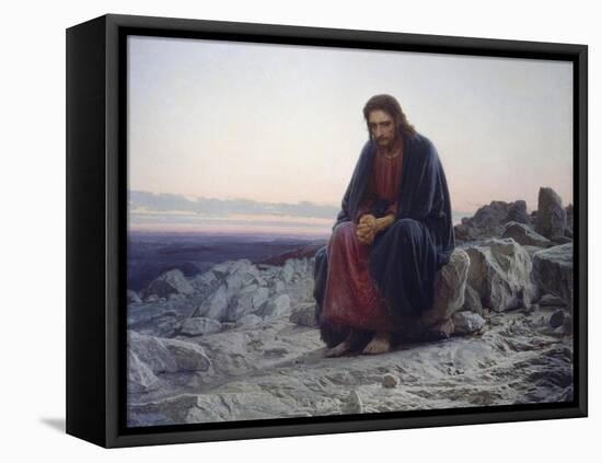 Christ in the Desert, 1872-Iwan Kramskoi-Framed Premier Image Canvas