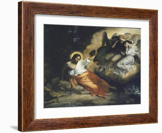 Christ in the Garden of Gethsemane, 1824-27-Eugene Delacroix-Framed Giclee Print