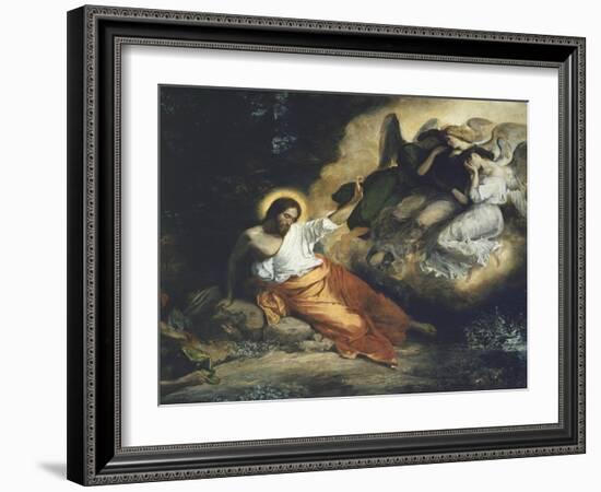 Christ in the Garden of Gethsemane, 1824-27-Eugene Delacroix-Framed Giclee Print