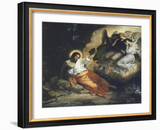 Christ in the Garden of Gethsemane, 1824-27-Eugene Delacroix-Framed Giclee Print