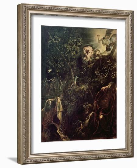 Christ in the Garden of Gethsemane-Jacopo Robusti Tintoretto-Framed Giclee Print