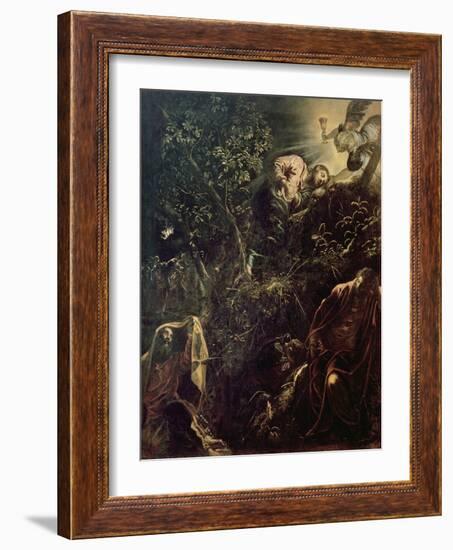 Christ in the Garden of Gethsemane-Jacopo Robusti Tintoretto-Framed Giclee Print