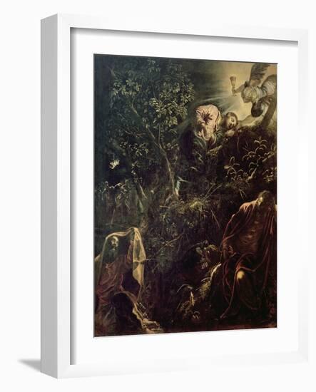 Christ in the Garden of Gethsemane-Jacopo Robusti Tintoretto-Framed Giclee Print