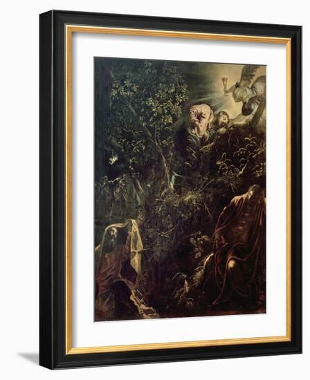 Christ in the Garden of Gethsemane-Jacopo Robusti Tintoretto-Framed Giclee Print