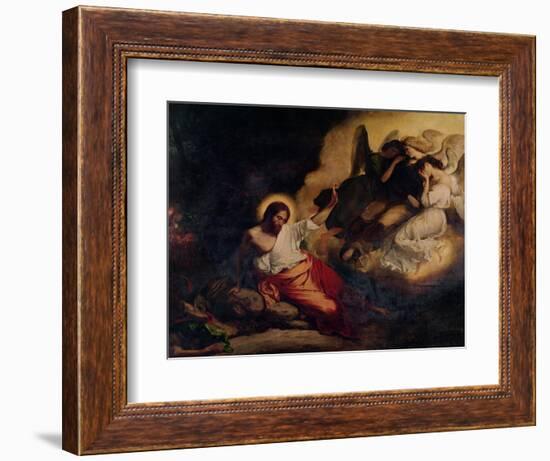 Christ in the Garden of Olives, 1827-Eugene Delacroix-Framed Giclee Print