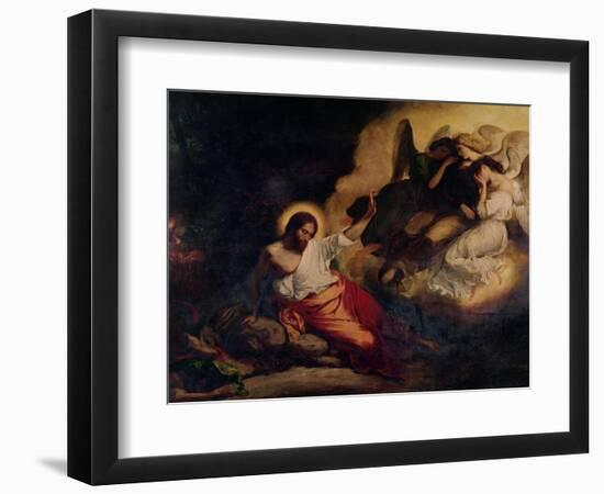 Christ in the Garden of Olives, 1827-Eugene Delacroix-Framed Giclee Print