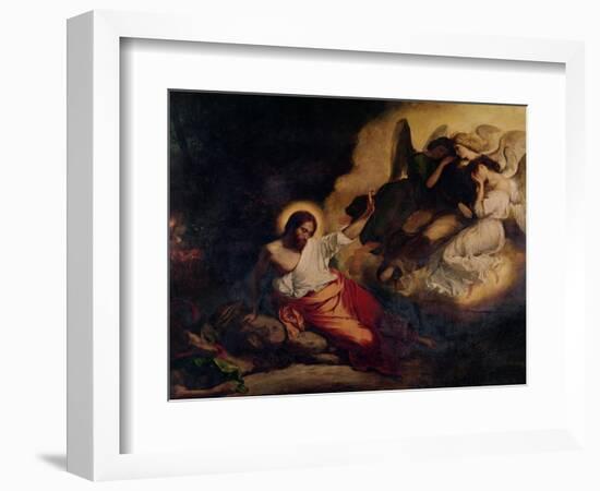 Christ in the Garden of Olives, 1827-Eugene Delacroix-Framed Giclee Print