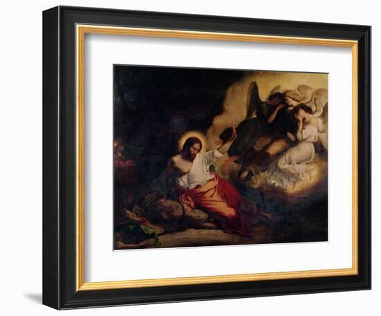 Christ in the Garden of Olives, 1827-Eugene Delacroix-Framed Giclee Print