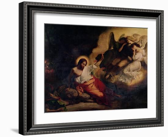 Christ in the Garden of Olives, 1827-Eugene Delacroix-Framed Giclee Print