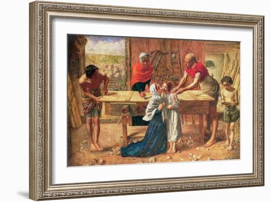 Christ in the House of His Parents, 1863-J.E. Millais and Rebecca Solomon-Framed Giclee Print