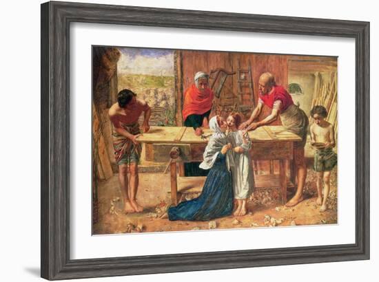 Christ in the House of His Parents, 1863-J.E. Millais and Rebecca Solomon-Framed Giclee Print