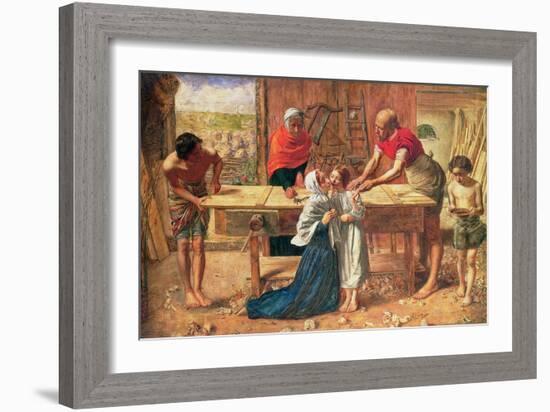 Christ in the House of His Parents, 1863-J.E. Millais and Rebecca Solomon-Framed Giclee Print