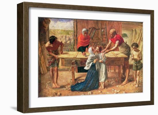 Christ in the House of His Parents, 1863-J.E. Millais and Rebecca Solomon-Framed Giclee Print