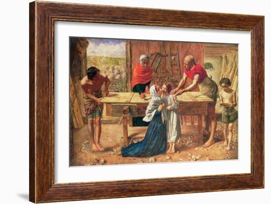 Christ in the House of His Parents, 1863-J.E. Millais and Rebecca Solomon-Framed Giclee Print