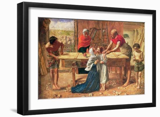 Christ in the House of His Parents, 1863-J.E. Millais and Rebecca Solomon-Framed Giclee Print