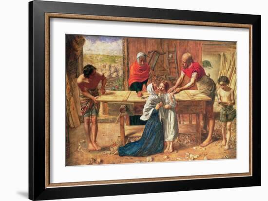Christ in the House of His Parents, 1863-J.E. Millais and Rebecca Solomon-Framed Giclee Print