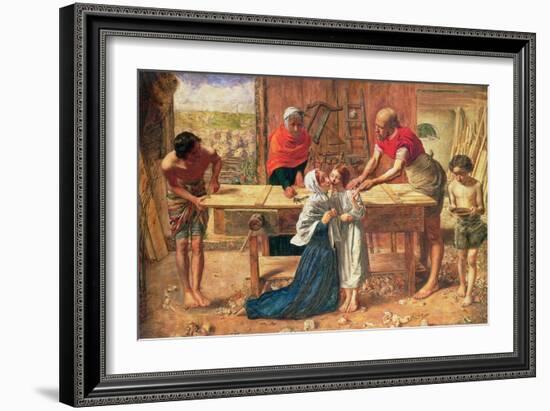 Christ in the House of His Parents, 1863-J.E. Millais and Rebecca Solomon-Framed Giclee Print