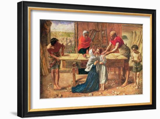 Christ in the House of His Parents, 1863-J.E. Millais and Rebecca Solomon-Framed Giclee Print