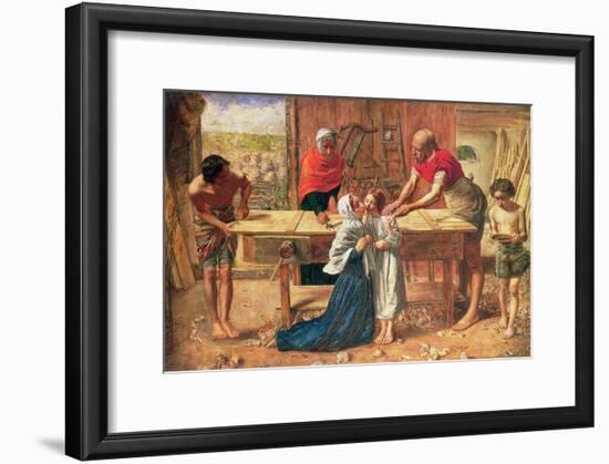 Christ in the House of His Parents, 1863-J.E. Millais and Rebecca Solomon-Framed Giclee Print