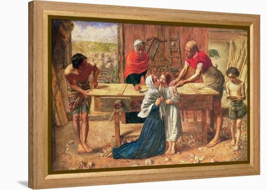 Christ in the House of His Parents, 1863-J.E. Millais and Rebecca Solomon-Framed Premier Image Canvas