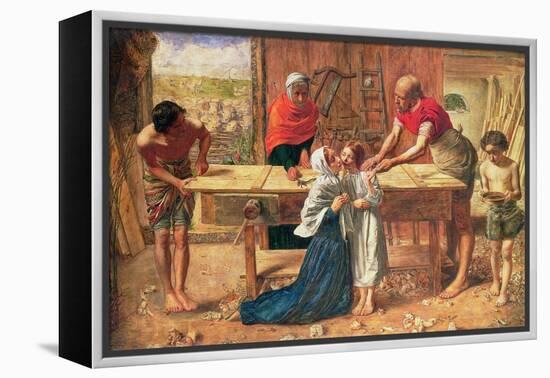 Christ in the House of His Parents, 1863-J.E. Millais and Rebecca Solomon-Framed Premier Image Canvas