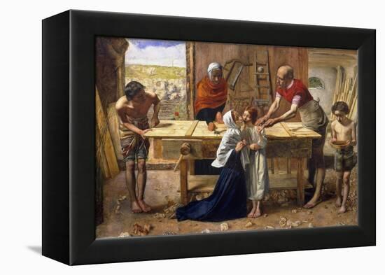 Christ in the House of His Parents (The Carpenter's Shop)-John Everett Millais-Framed Premier Image Canvas