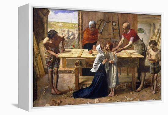 Christ in the House of His Parents (The Carpenter's Shop)-John Everett Millais-Framed Premier Image Canvas