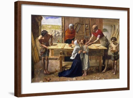 Christ in the House of His Parents (The Carpenter's Shop)-John Everett Millais-Framed Giclee Print