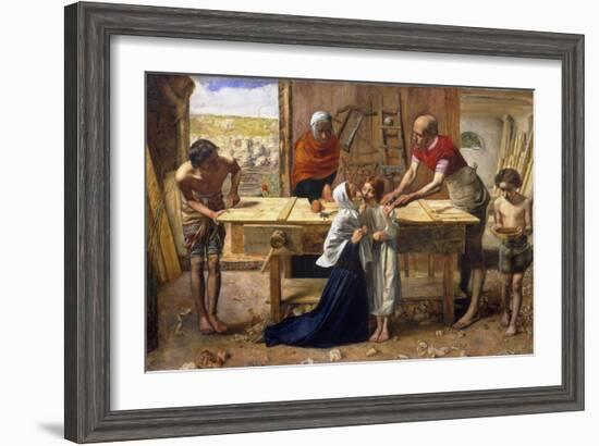 Christ in the House of His Parents (The Carpenter's Shop)-John Everett Millais-Framed Giclee Print