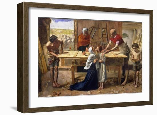 Christ in the House of His Parents (The Carpenter's Shop)-John Everett Millais-Framed Giclee Print