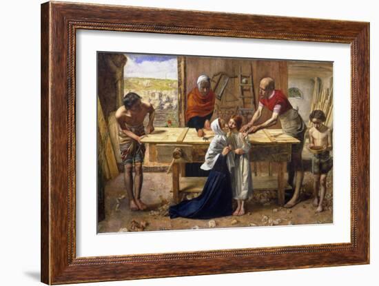 Christ in the House of His Parents (The Carpenter's Shop)-John Everett Millais-Framed Giclee Print