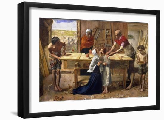 Christ in the House of His Parents (The Carpenter's Shop)-John Everett Millais-Framed Giclee Print