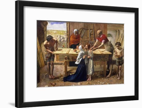 Christ in the House of His Parents (The Carpenter's Shop)-John Everett Millais-Framed Giclee Print