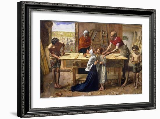 Christ in the House of His Parents (The Carpenter's Shop)-John Everett Millais-Framed Giclee Print