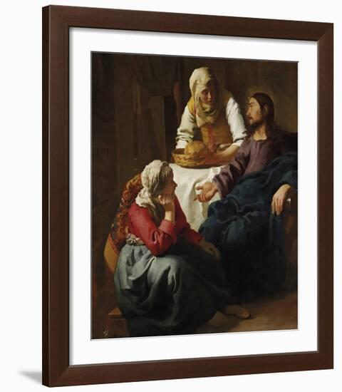 Christ in the House of Martha and Mary-Jan Vermeer-Framed Premium Giclee Print
