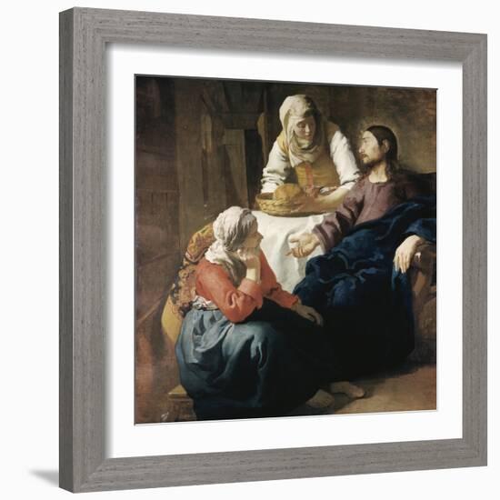 Christ in the House of Martha and Mary-Johannes Vermeer-Framed Giclee Print