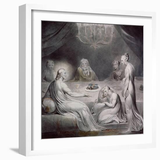 Christ in the House of Martha and Mary-William Blake-Framed Giclee Print