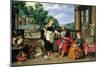 Christ in the House of Martha and Mary-Jan Brueghel the Younger-Mounted Giclee Print