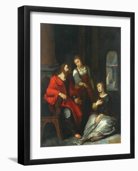 Christ in the House of Mary and Martha, 1556-Otto van Veen-Framed Giclee Print