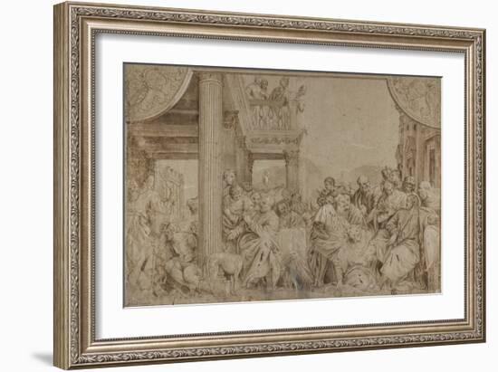 Christ in the House of Simon, late 17th-early 18th century-Veronese-Framed Giclee Print