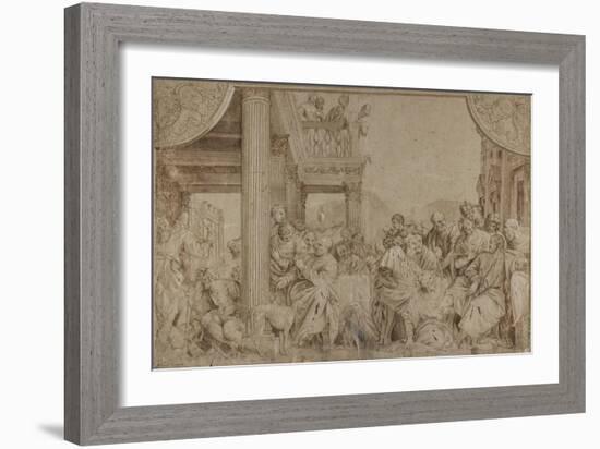 Christ in the House of Simon, late 17th-early 18th century-Veronese-Framed Giclee Print