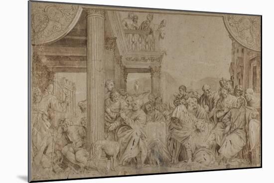 Christ in the House of Simon, late 17th-early 18th century-Veronese-Mounted Giclee Print
