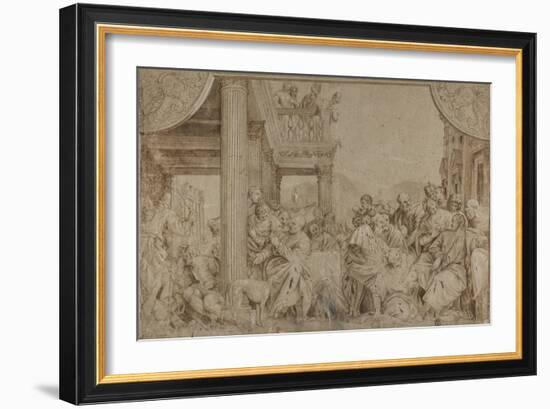 Christ in the House of Simon, late 17th-early 18th century-Veronese-Framed Giclee Print