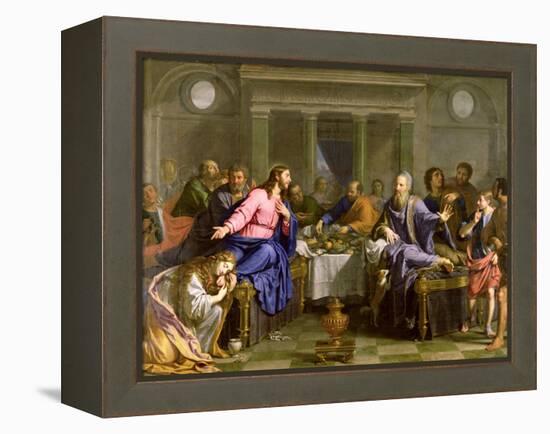Christ in the House of Simon the Pharisee, C.1656-Philippe De Champaigne-Framed Premier Image Canvas