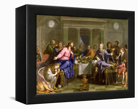 Christ in the House of Simon the Pharisee, C.1656-Philippe De Champaigne-Framed Premier Image Canvas