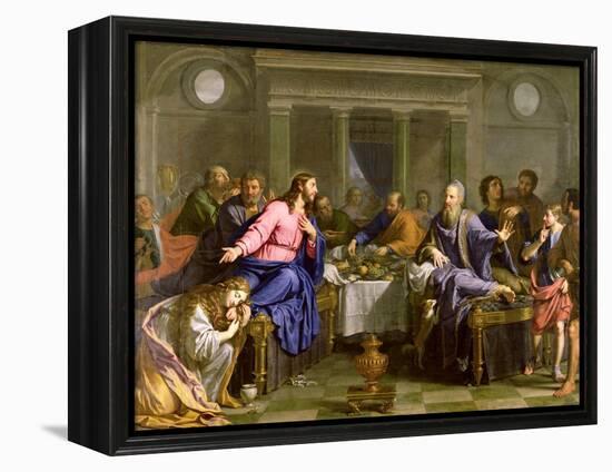 Christ in the House of Simon the Pharisee, C.1656-Philippe De Champaigne-Framed Premier Image Canvas