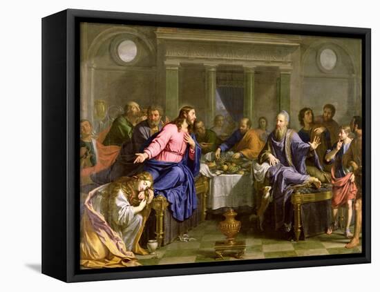 Christ in the House of Simon the Pharisee, C.1656-Philippe De Champaigne-Framed Premier Image Canvas