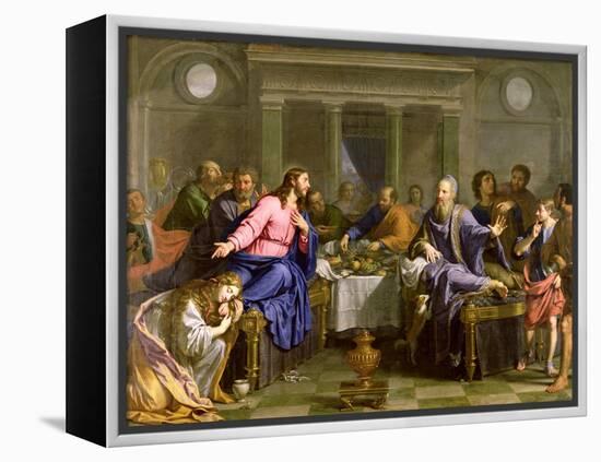 Christ in the House of Simon the Pharisee, C.1656-Philippe De Champaigne-Framed Premier Image Canvas